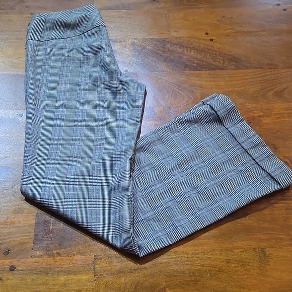 Star City Y2K Black And White Plaid Mid-Rise Cuffed Trouser Pants Size 7 - Picture 14 of 15